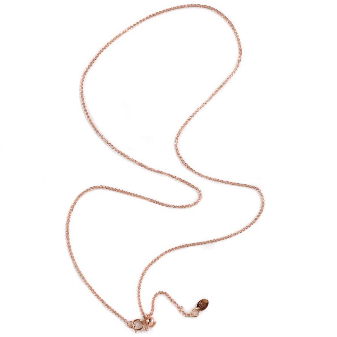 Cadena One Size  Oro Rosa de 14K Doble o