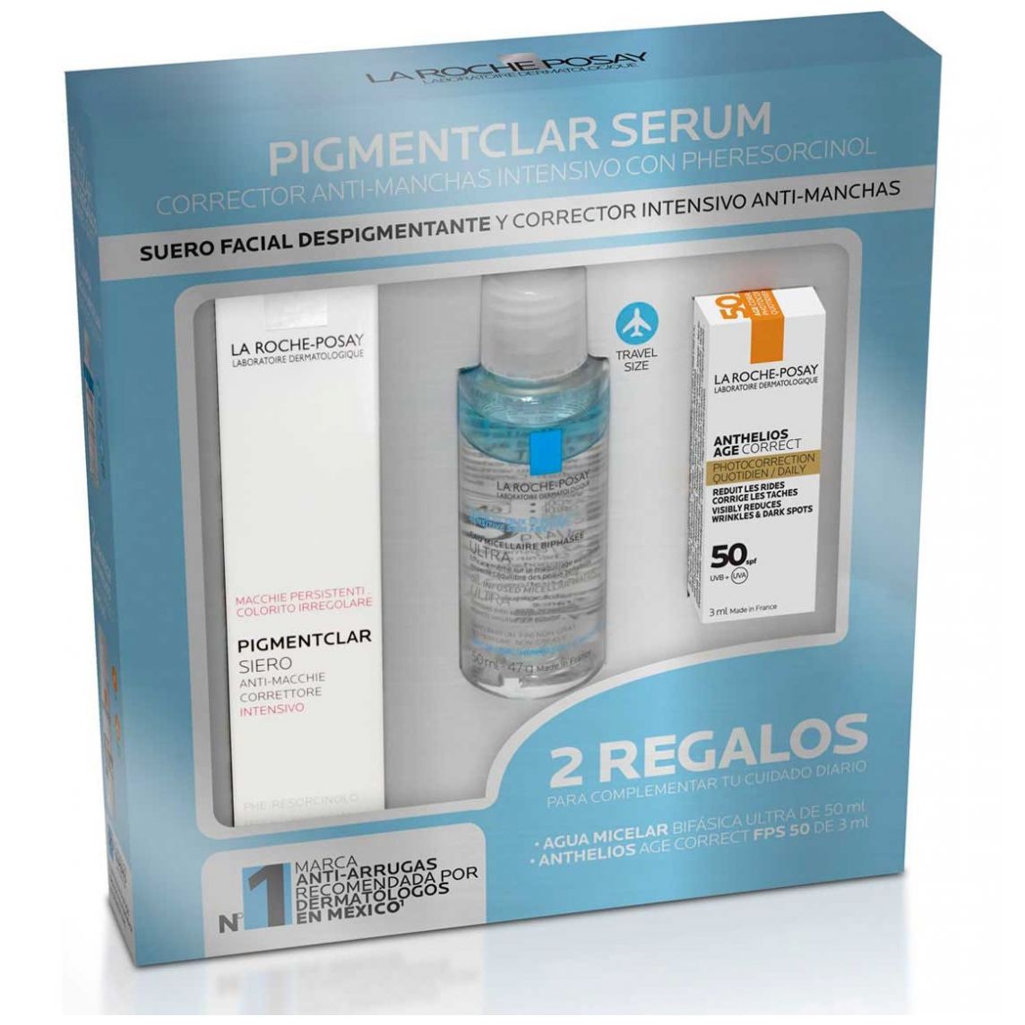 Pack Pigmentclar Serum 30Ml + Anthelios Age Correct 3Ml + Micellar 50Ml