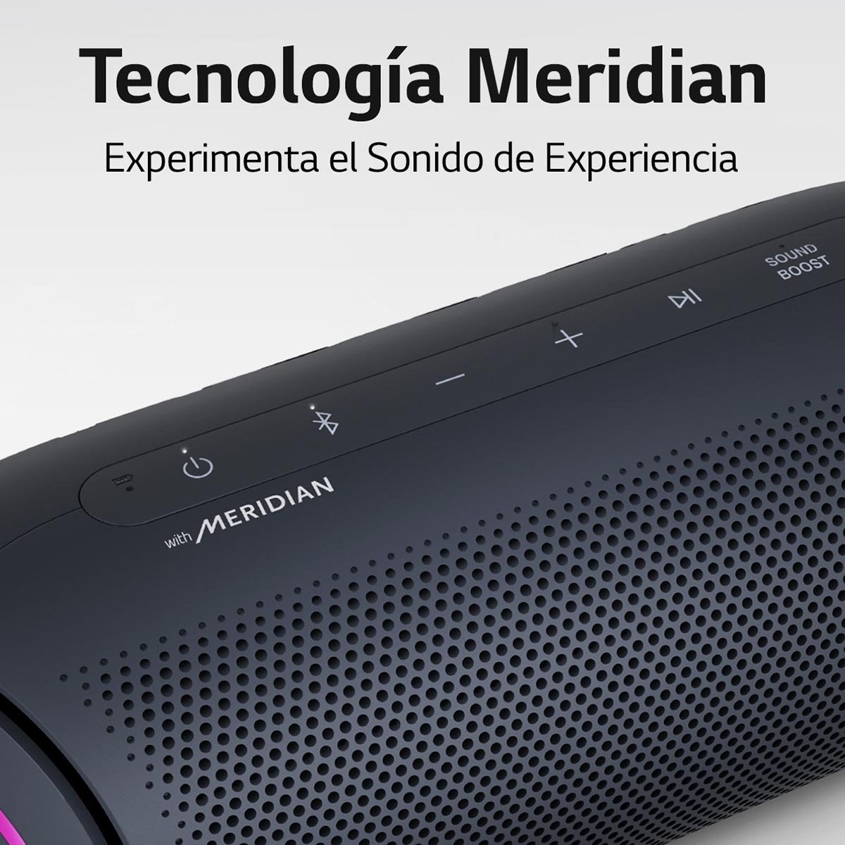 LG Xboom Go Pl7 - Bocina Bluetooth Portátil Inalámbrica con Hasta 24 Horas de Batería - Negro