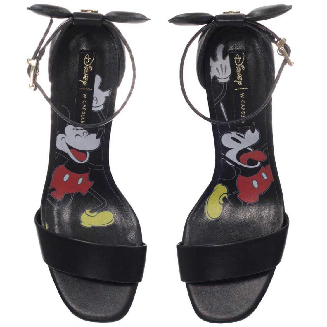 Sandalia Negra Colección Minnie & Mickey W Capsule