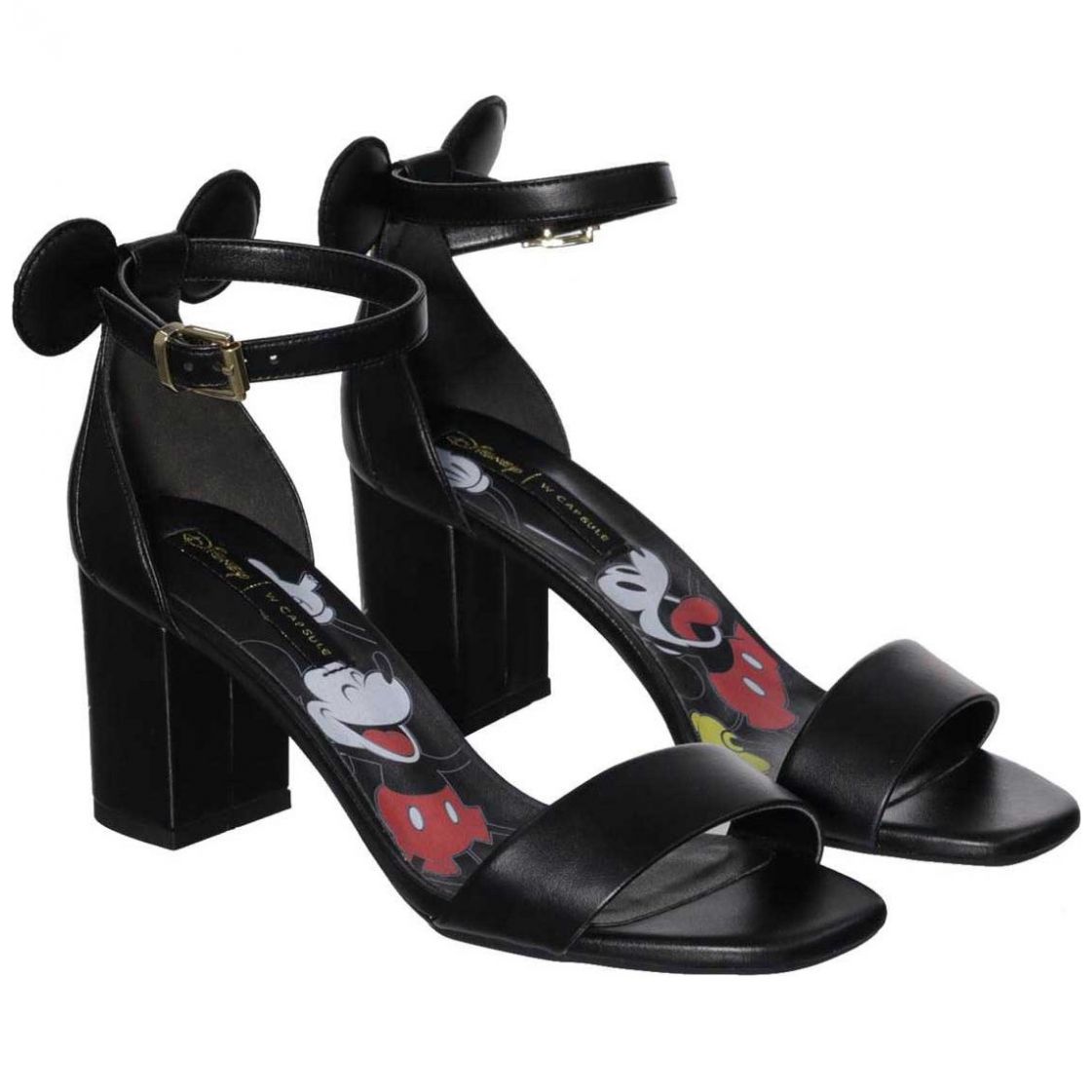 Sandalia Negra Colección Minnie & Mickey W Capsule