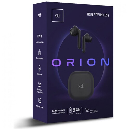 Audífonos Orion: Earbuds Tws Inalámbrico -Negro