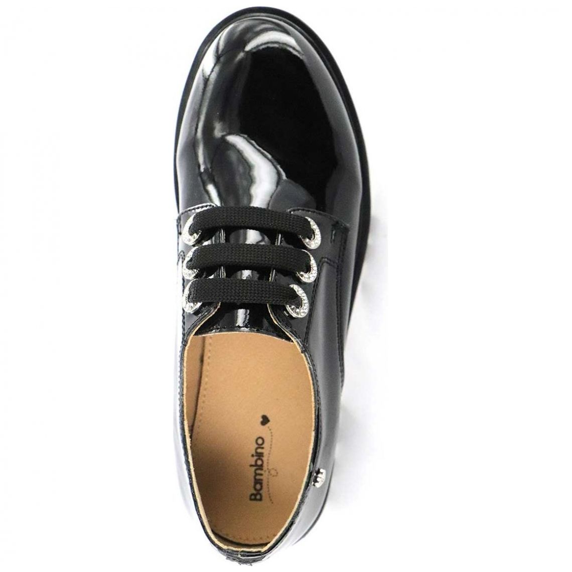 Choclo Escolar Tipo Oxfor para Niña 18-23 Negro Bambino