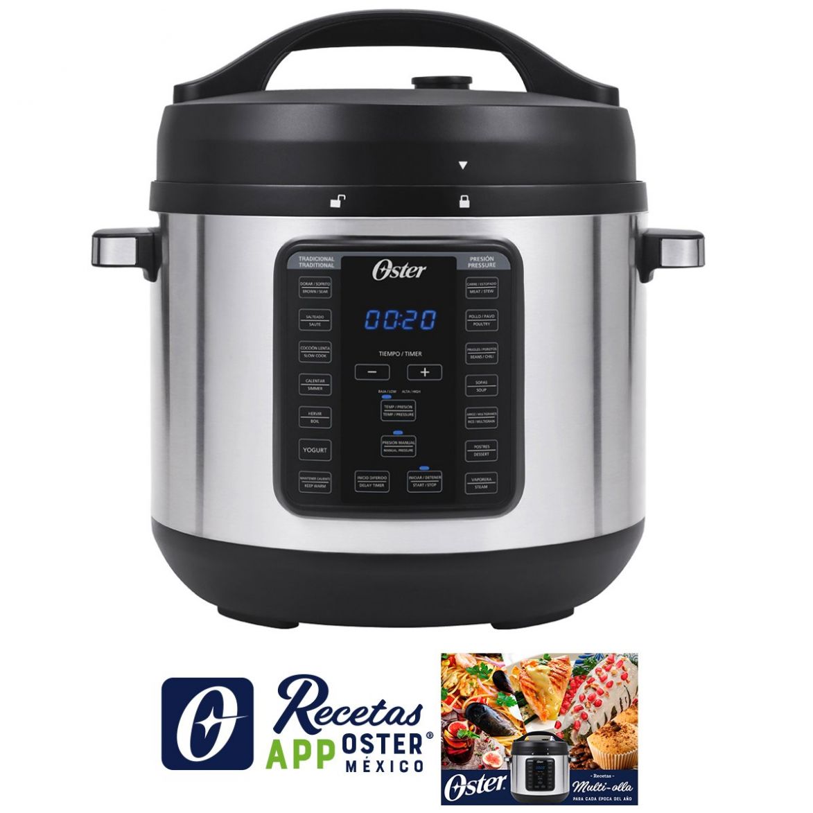 Olla de Presión Multiusos Oster 8 Qtz