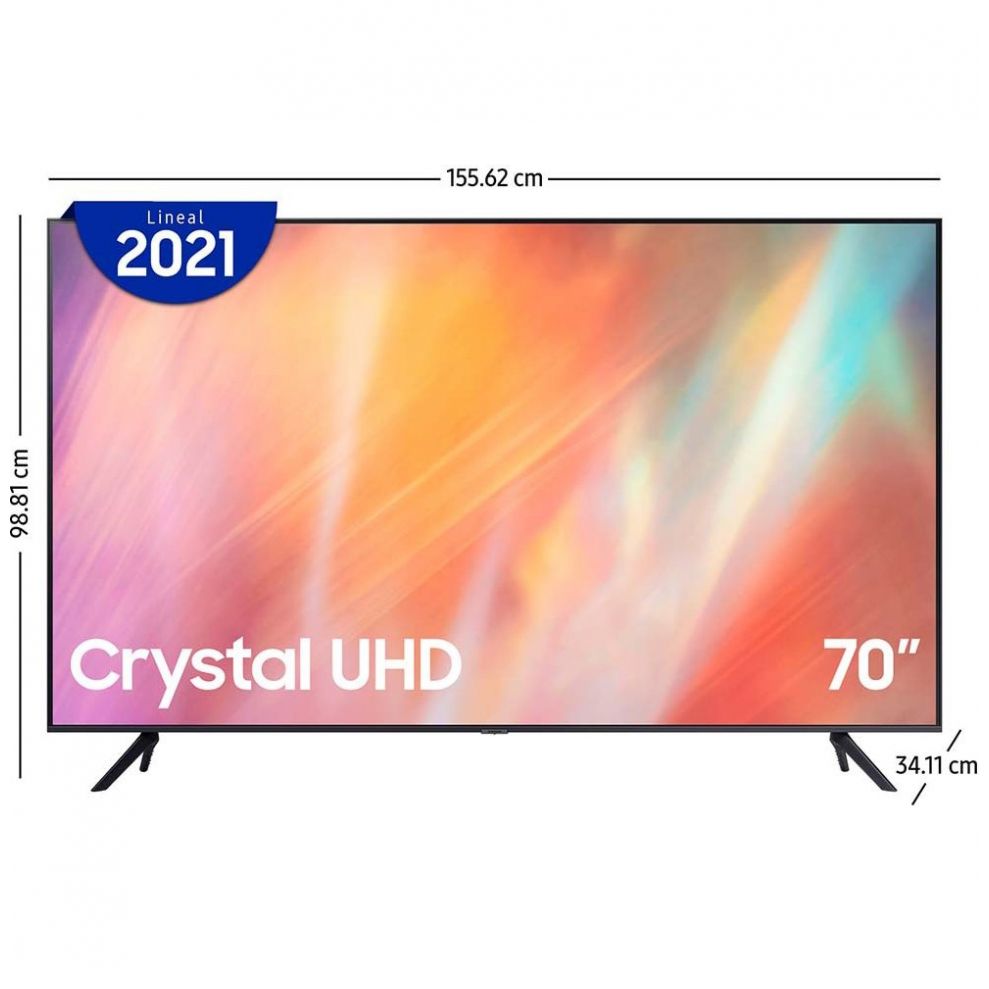 Pantalla Samsung 70" 4K Un70Au7000Fxzx