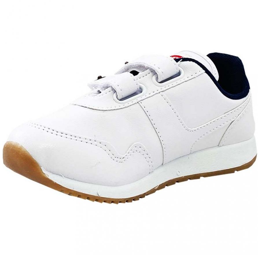 Tenis Escolar Dos Velcros 17-21 Blanco Levi's para Niño
