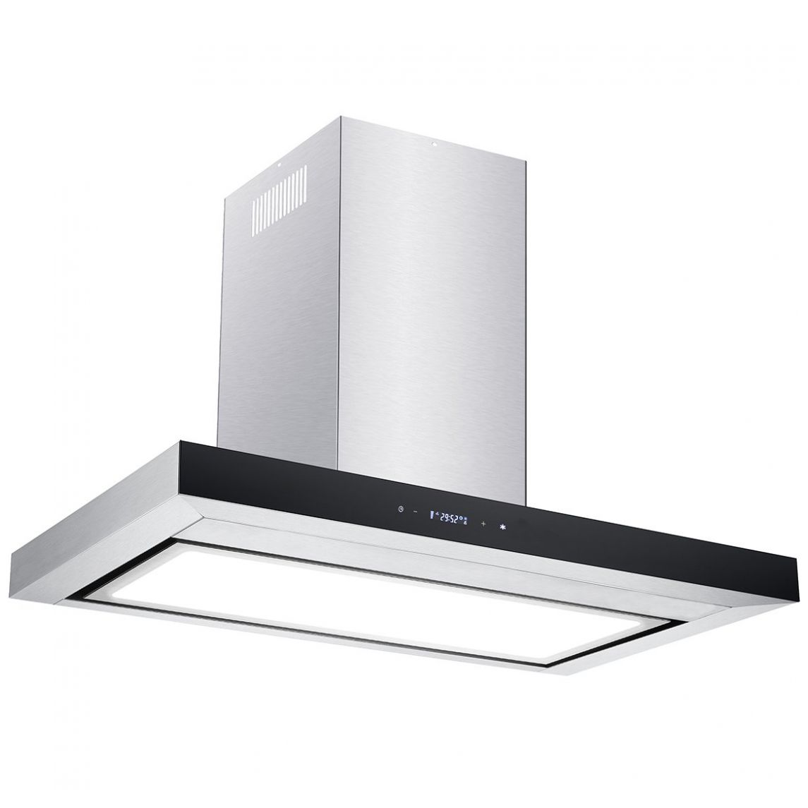 Campana de Pared Box Glass 90 Cm Glasgow