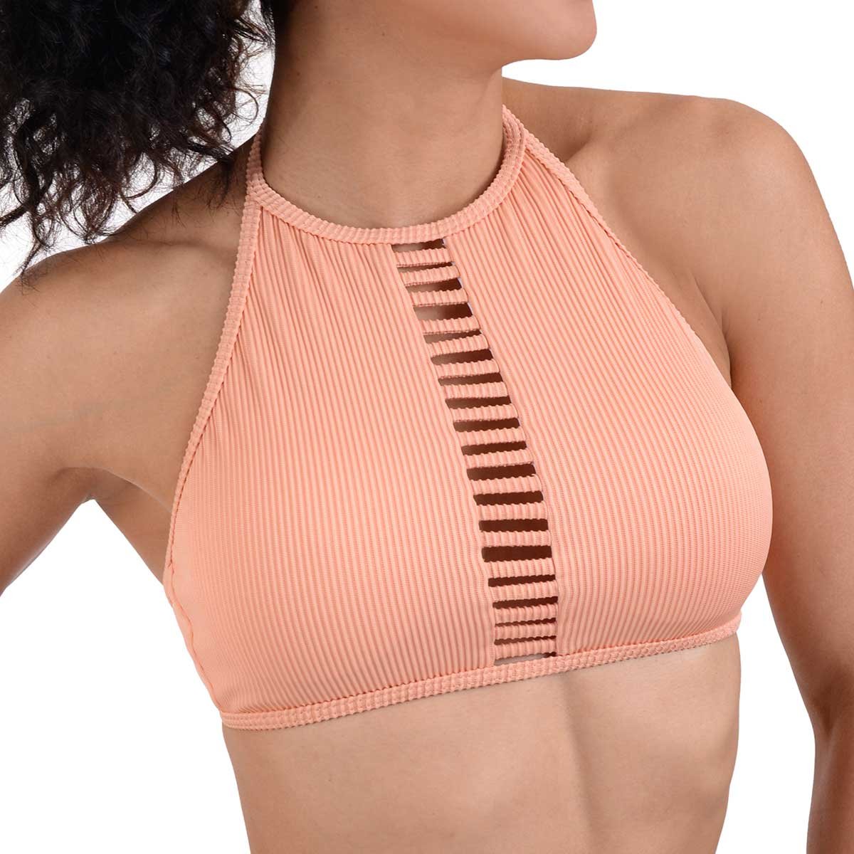 Bikini Liso Naranja Solosol para Mujer