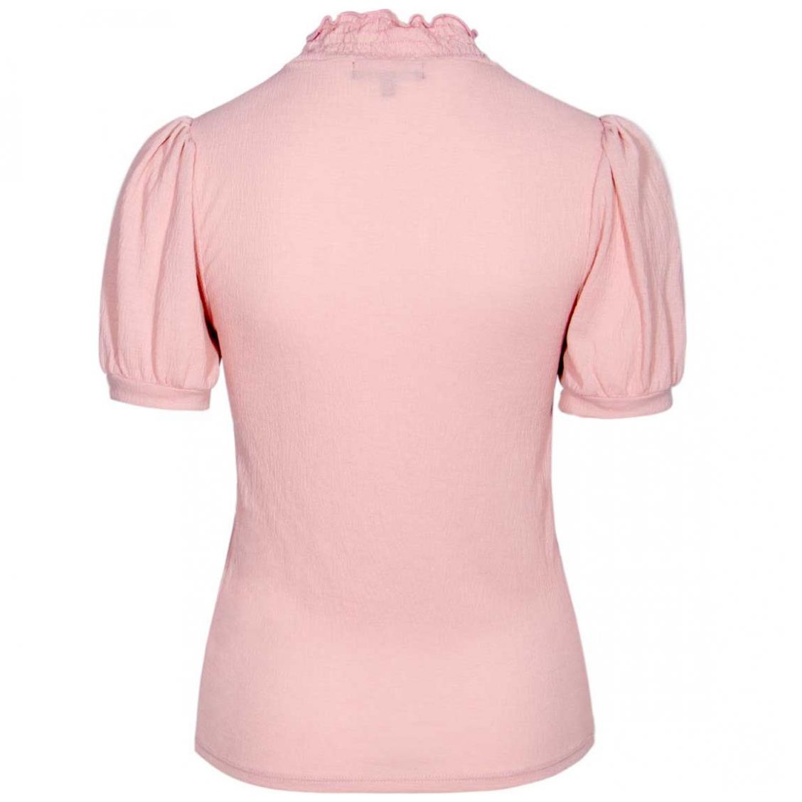 Blusa Manga Corta Cuello Alto Limoncello