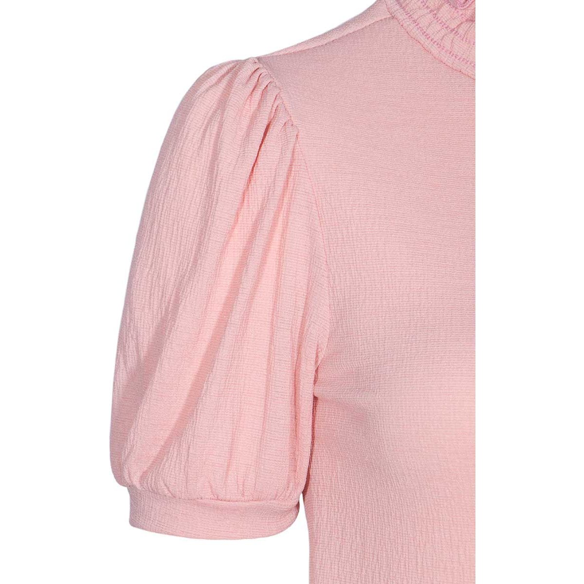 Blusa Manga Corta Cuello Alto Limoncello