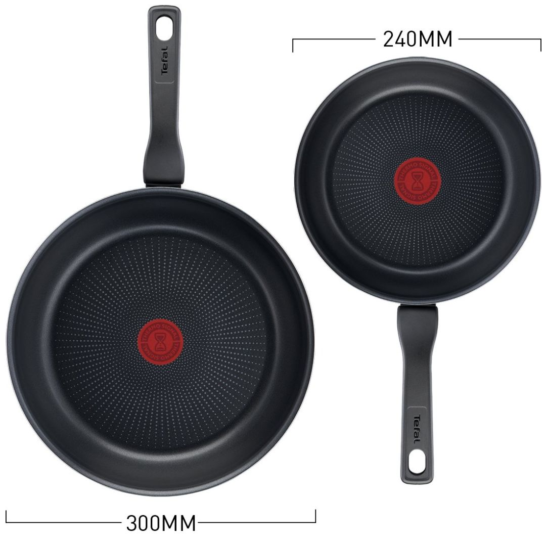 Juego de Sartenes 24 Y 30 Cm Xl Force Negro T-Fal
