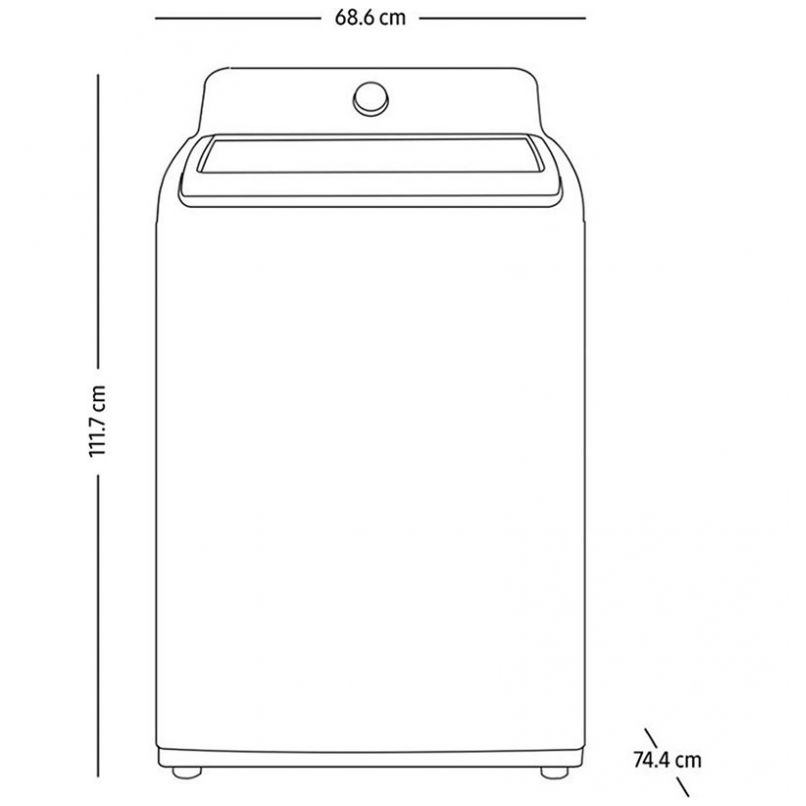 Lavadoras Samsung Carga Superior  19 Kg Wa19A3351Gy Gris