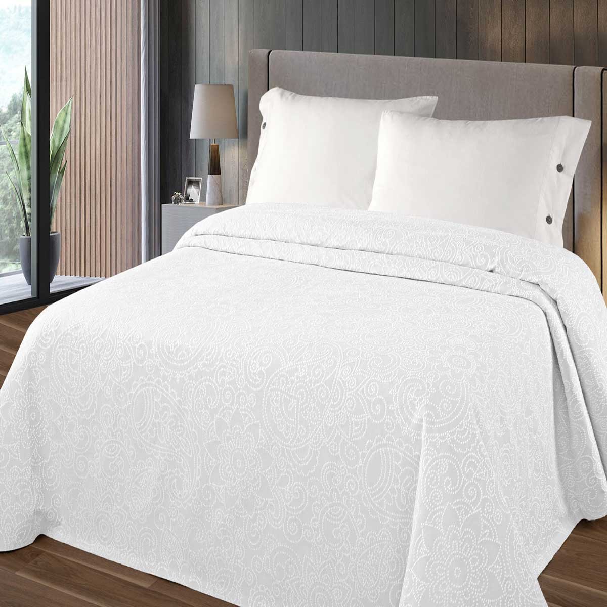 Colcha Blanco Lumatex - Matrimonial