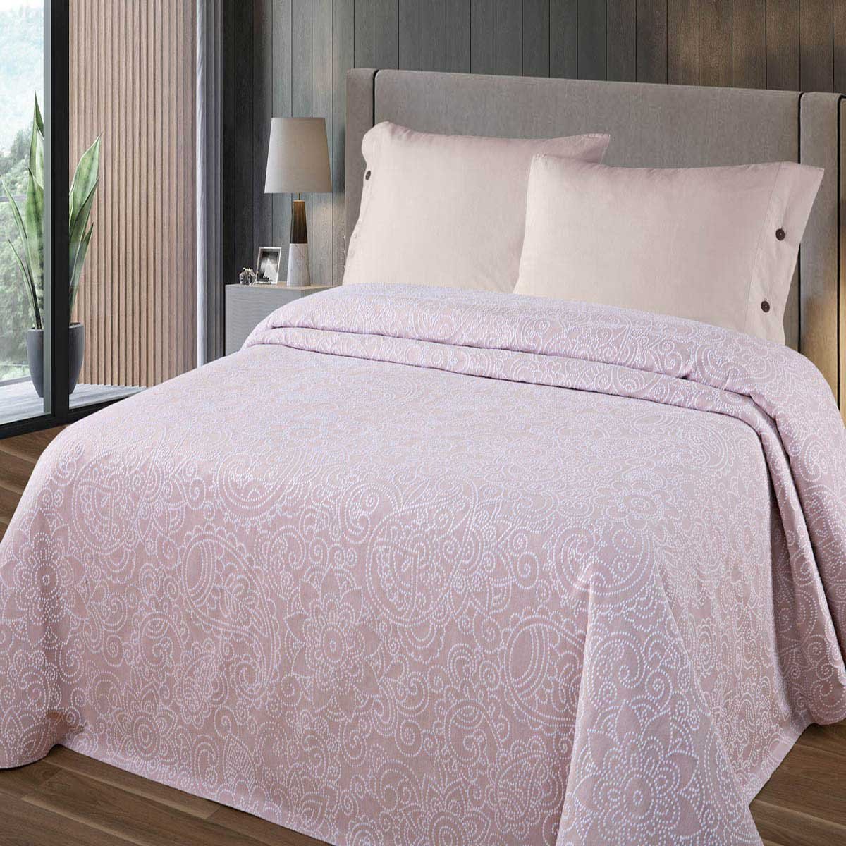 Colcha Rosa Lumatex - King Size