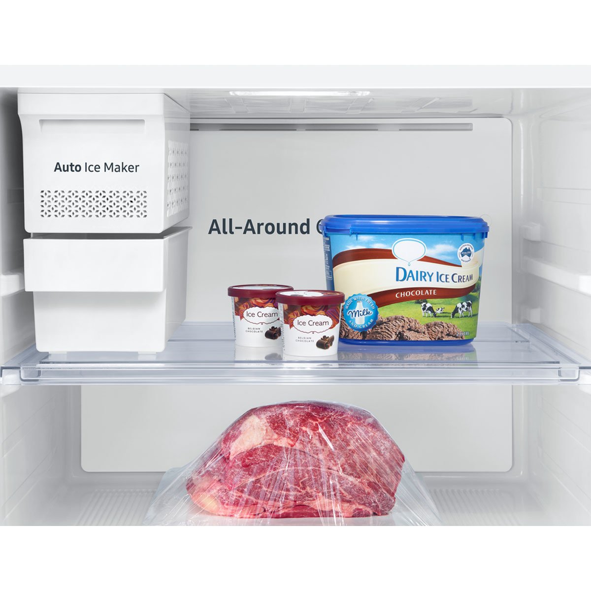 Refrigerador Top Mount Samsung 16.4 P Auto Ice Maker Rt48A6684B1/em Negro