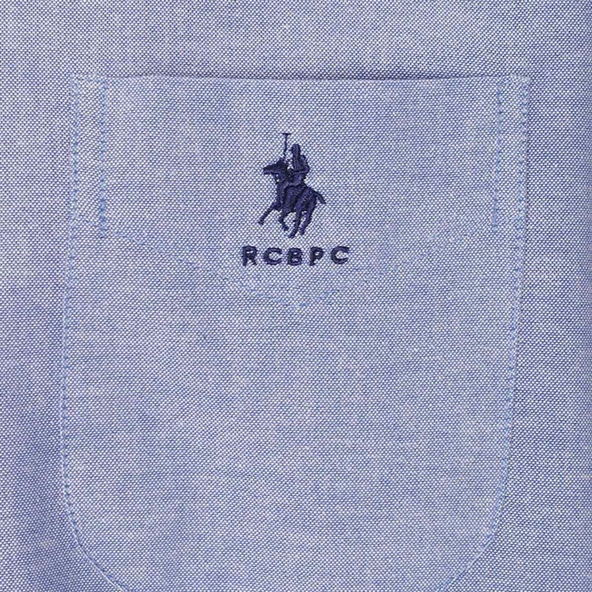 Camisa Talla Plus Lisa Manga Larga Rcb Polo Club para Hombre