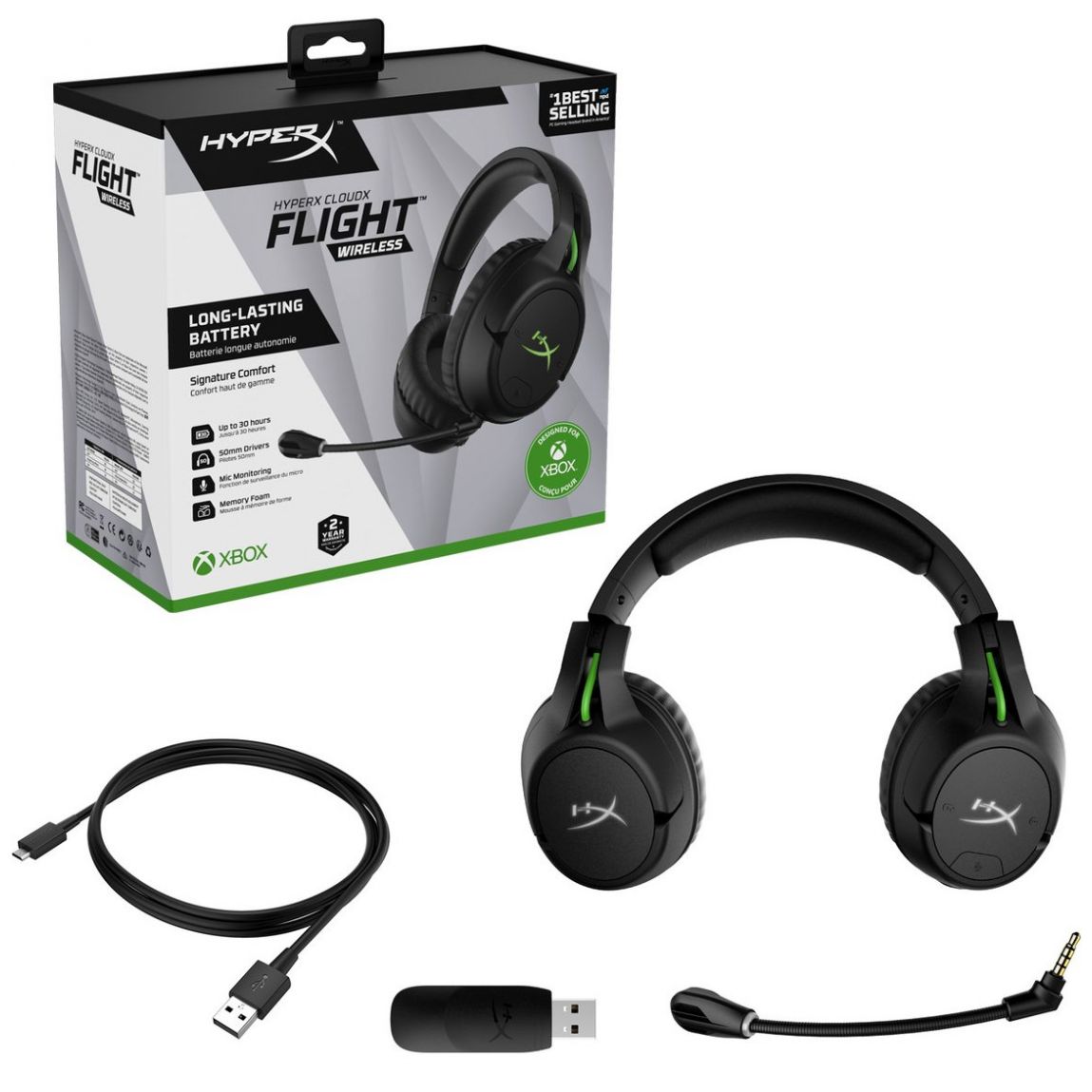 Xbox One Auriculares Cloudx Flight Wireless Hyperx