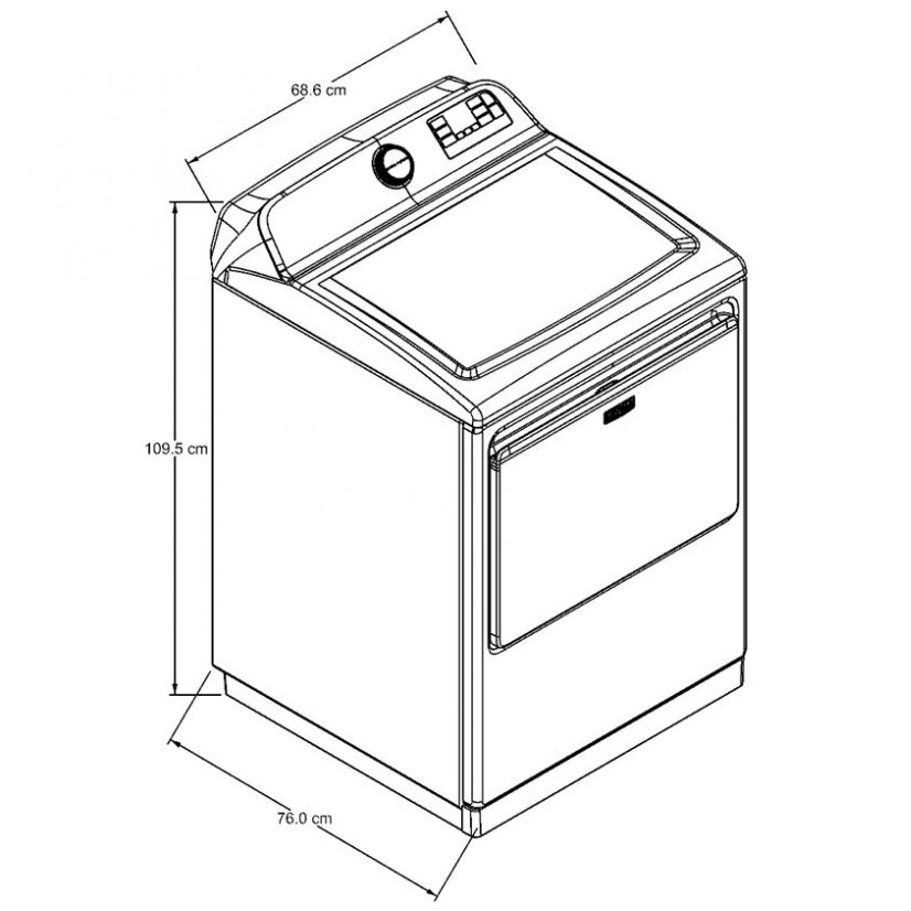 Secadora Maytag Eléctrica 28 Kg؟ Mmed7230Lc Cromo