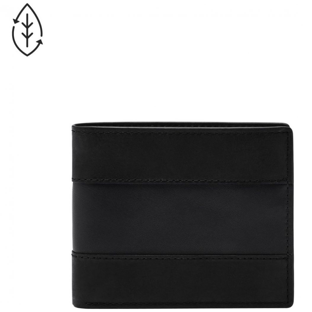 Cartera Fossil Bifold Piel Negra Modelo Elo Ml4397001 para Hombre