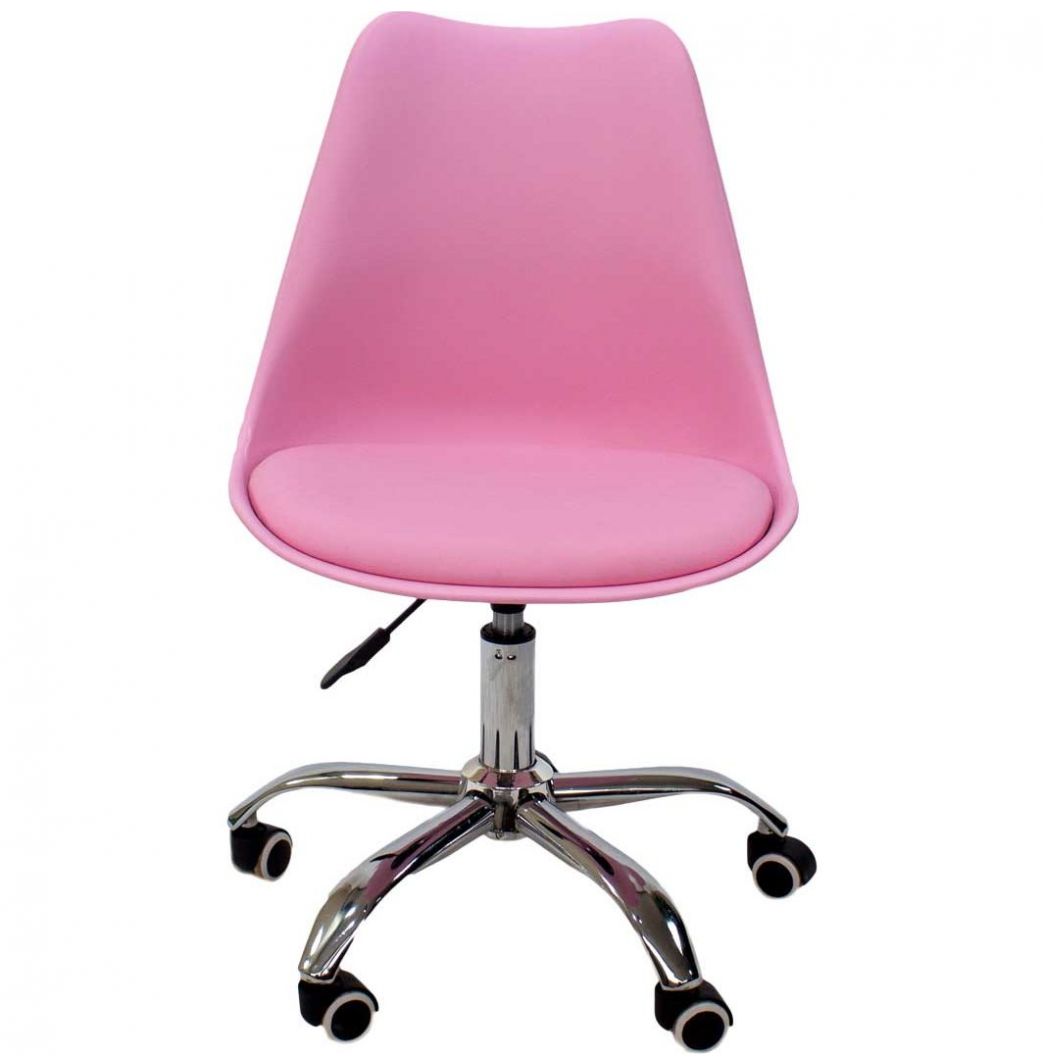 Silla de Escritorio Tulip Rosa Vintage Home