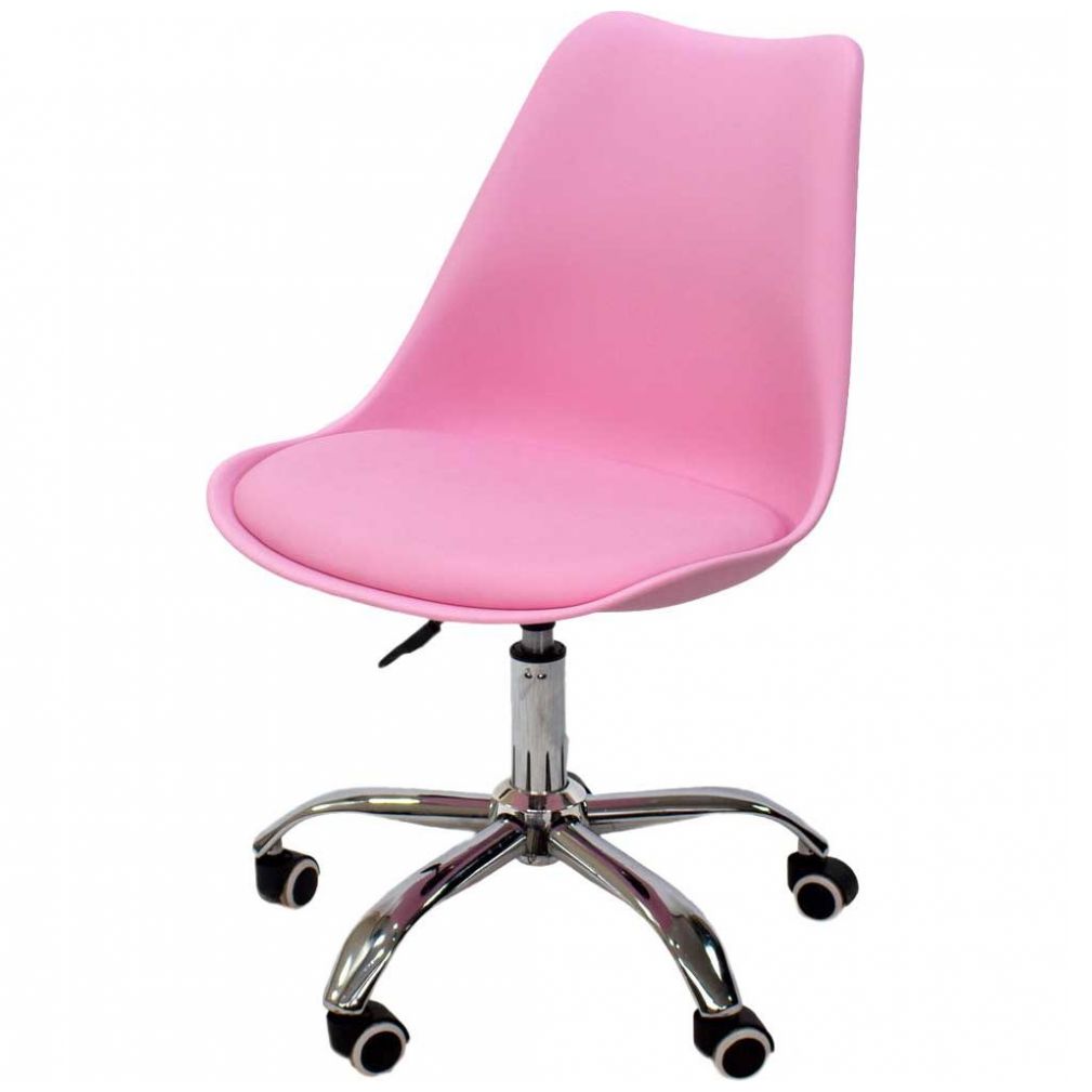 Silla de Escritorio Tulip Rosa Vintage Home