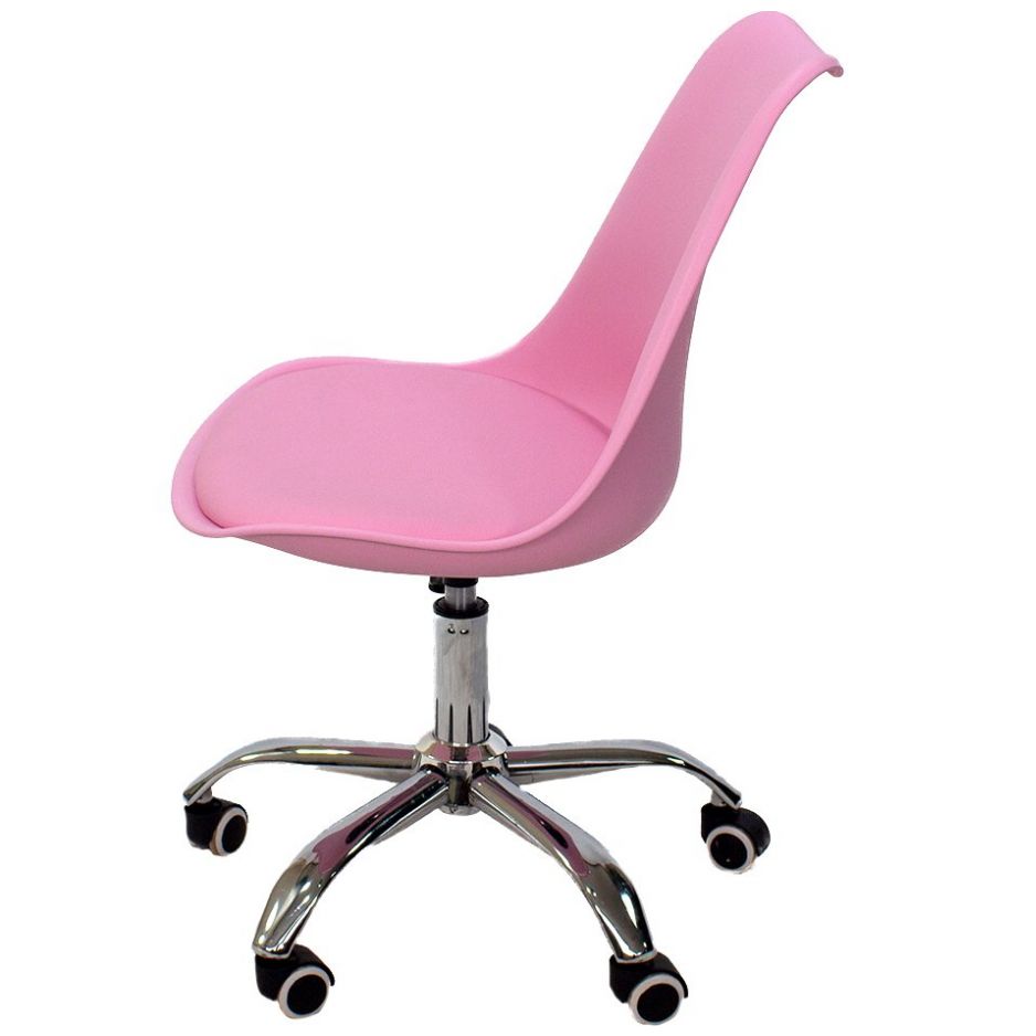 Silla de Escritorio Tulip Rosa Vintage Home