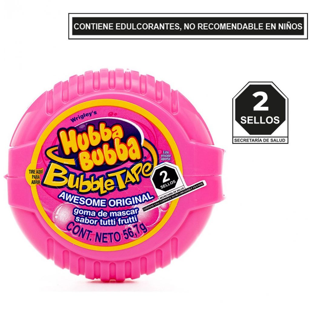 Goma de Mascar Hubba Bubba Wrigley 57 Grs