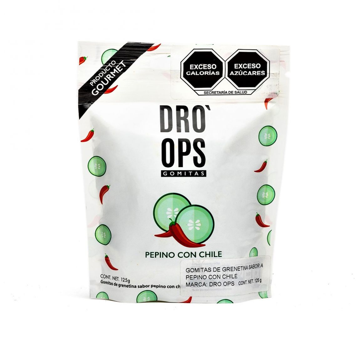 Gomita Pepino con Chile 125 Grs