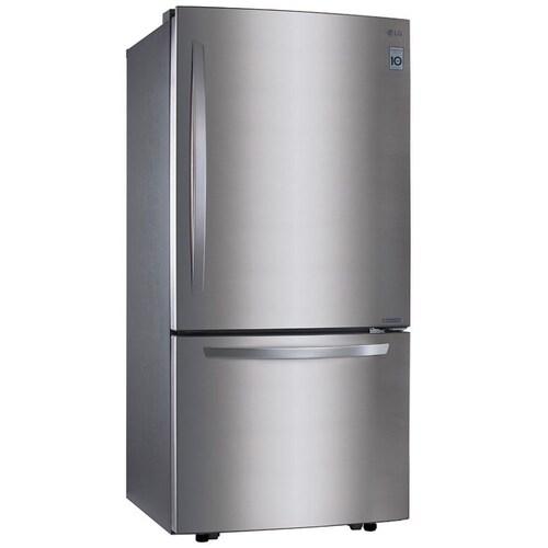 Refrigerador LG Congelador Inferior  Linear Inverter con Smart Diagnosis 22 Pies  Acero  Gb22Bgs