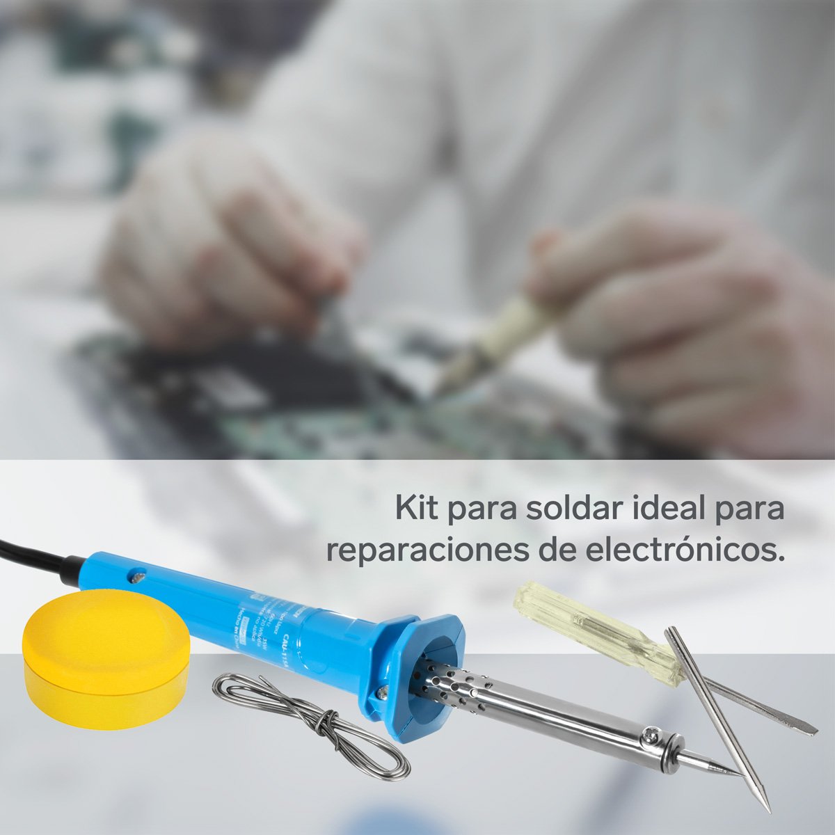 Cautín Tipo Lápiz con Accesorios 35 W Steren