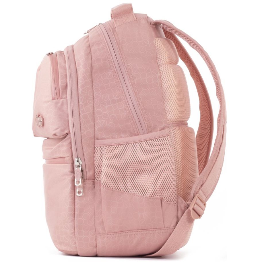 Mochila Tipo Back Pack Porta Laptop Urket Rosa Cloe