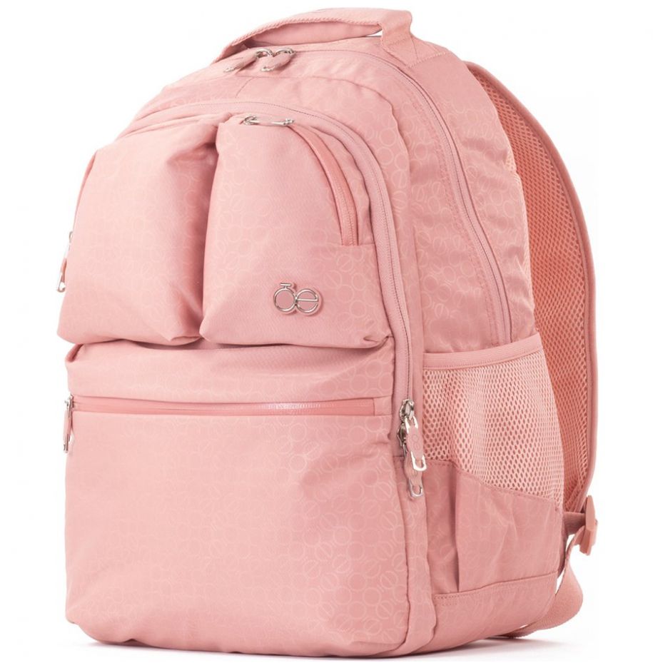 Mochila Tipo Back Pack Porta Laptop Urket Rosa Cloe