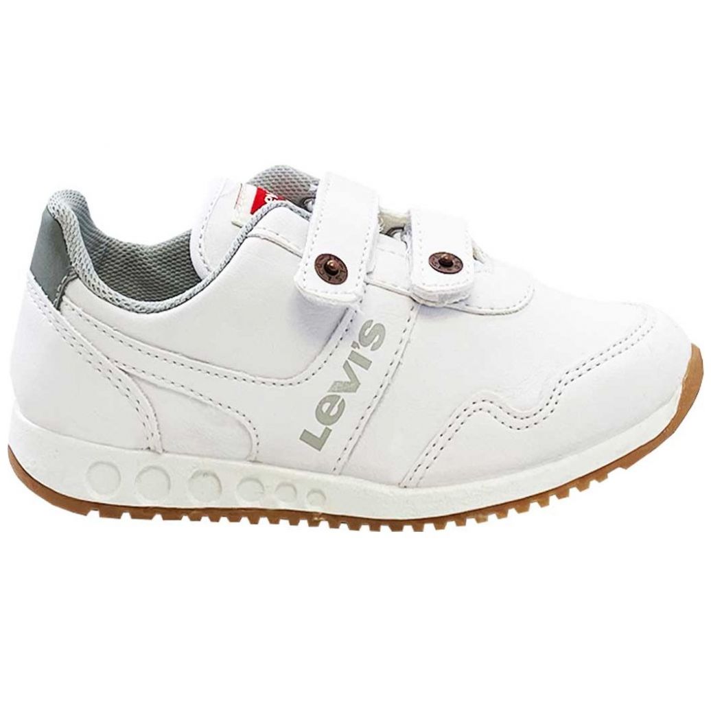 Tenis Jogger 083 Escolar con Velcro 17-21 Blanco Levi's para Niño