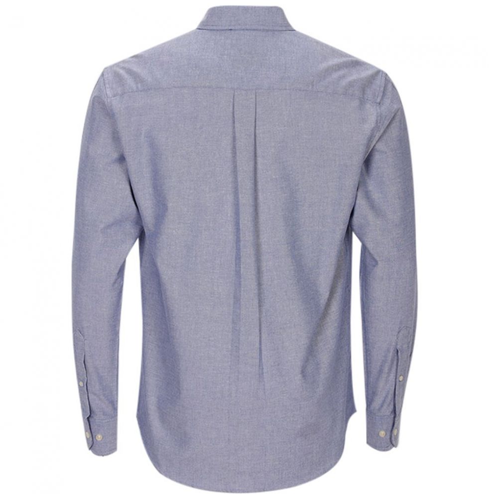 Camisa Manga Larga Básica Lisa Casual Oxford Polo Club para Hombre