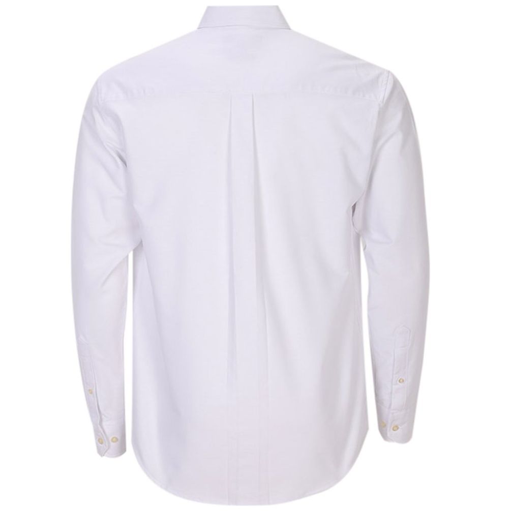 Camisa Manga Larga Básica Lisa Casual Oxford Polo Club para Hombre