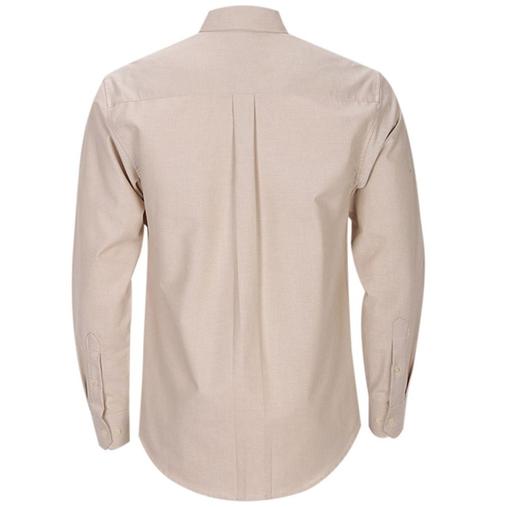 Camisa Manga Larga Básica Lisa Casual Oxford Polo Club para Hombre