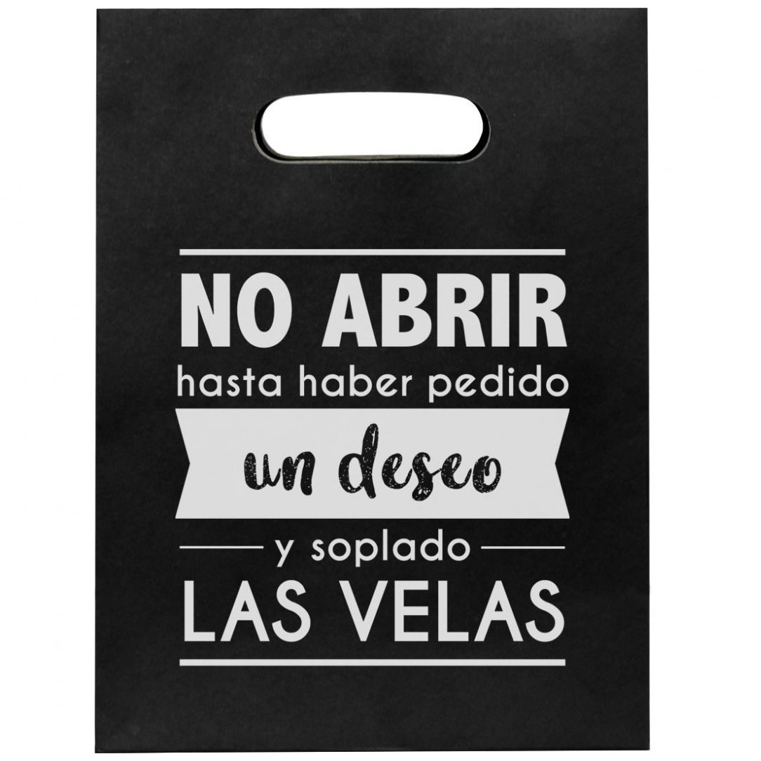 Bolsa Regalo Grande No Abrir Hasta Haber Pedido un Deseo Y Soplado las Velas Unique