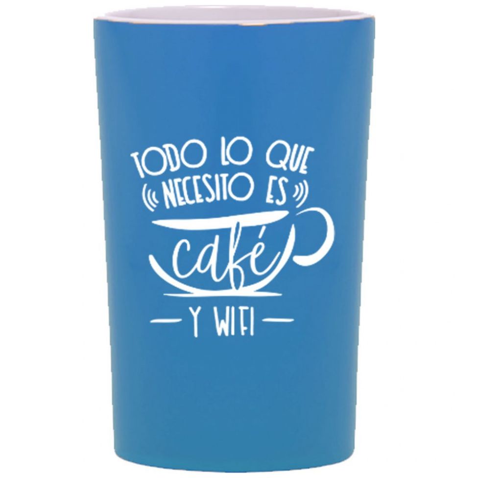 Taza Alta Todo lo Que Necesito es Café Y Wifi Unique