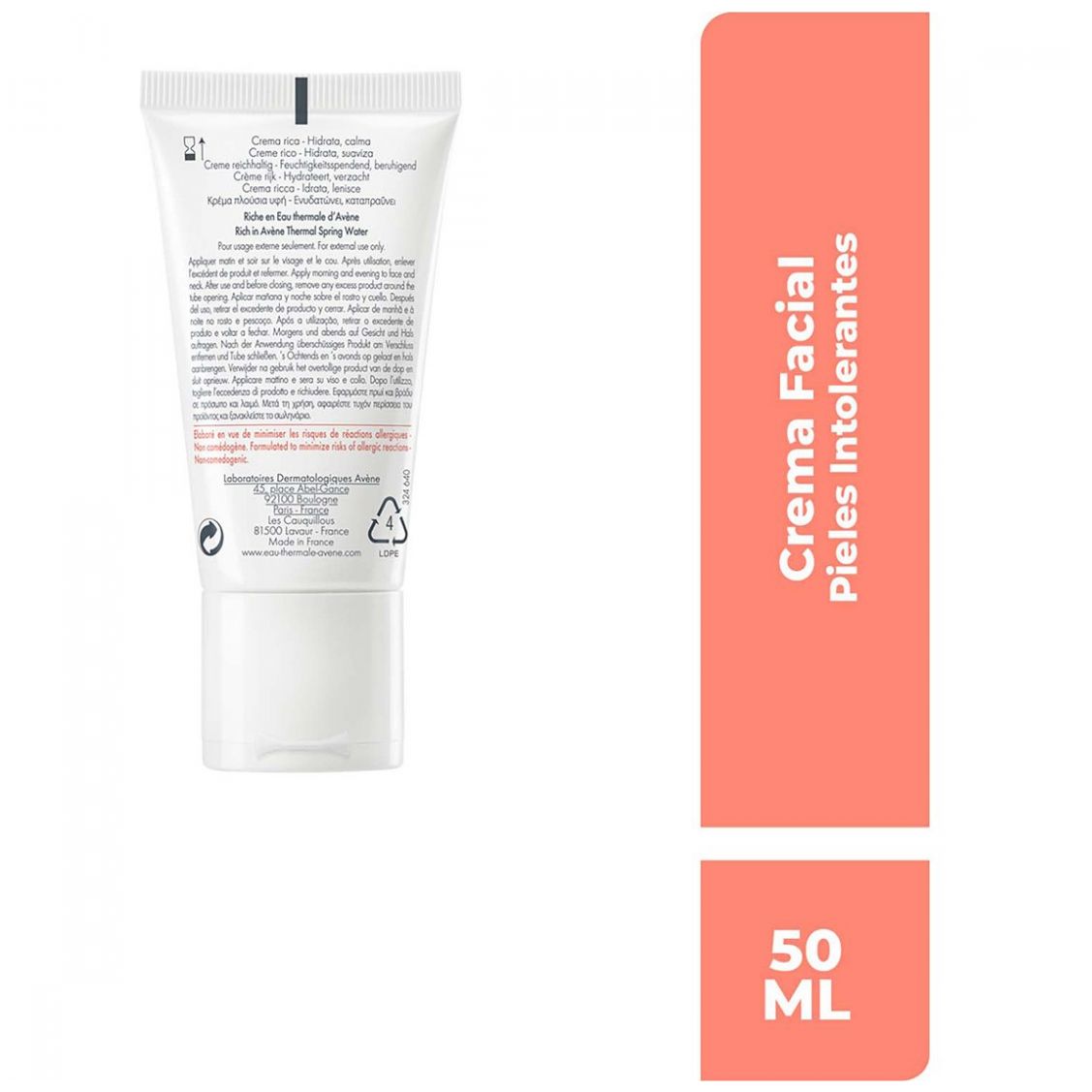 Tolerancia Extrema Crema Hidratante, Piel Seca/sensible, 50Ml