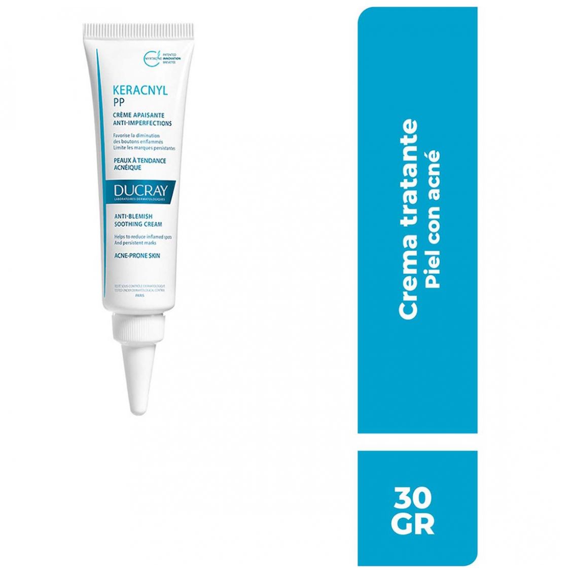 Keracnyl Crema Calmante Anti-Imperfecciones Pp , Piel Propensa al Acné, 30Ml