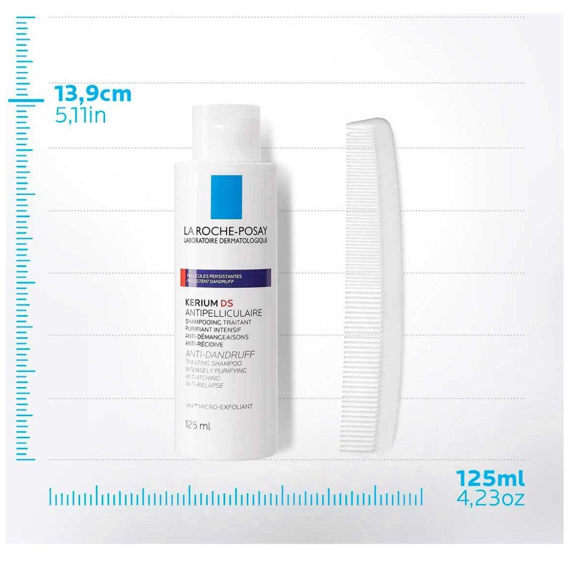 La Roche Posay Shampoo Anticaspa Persistente Kerium Ds 125Ml