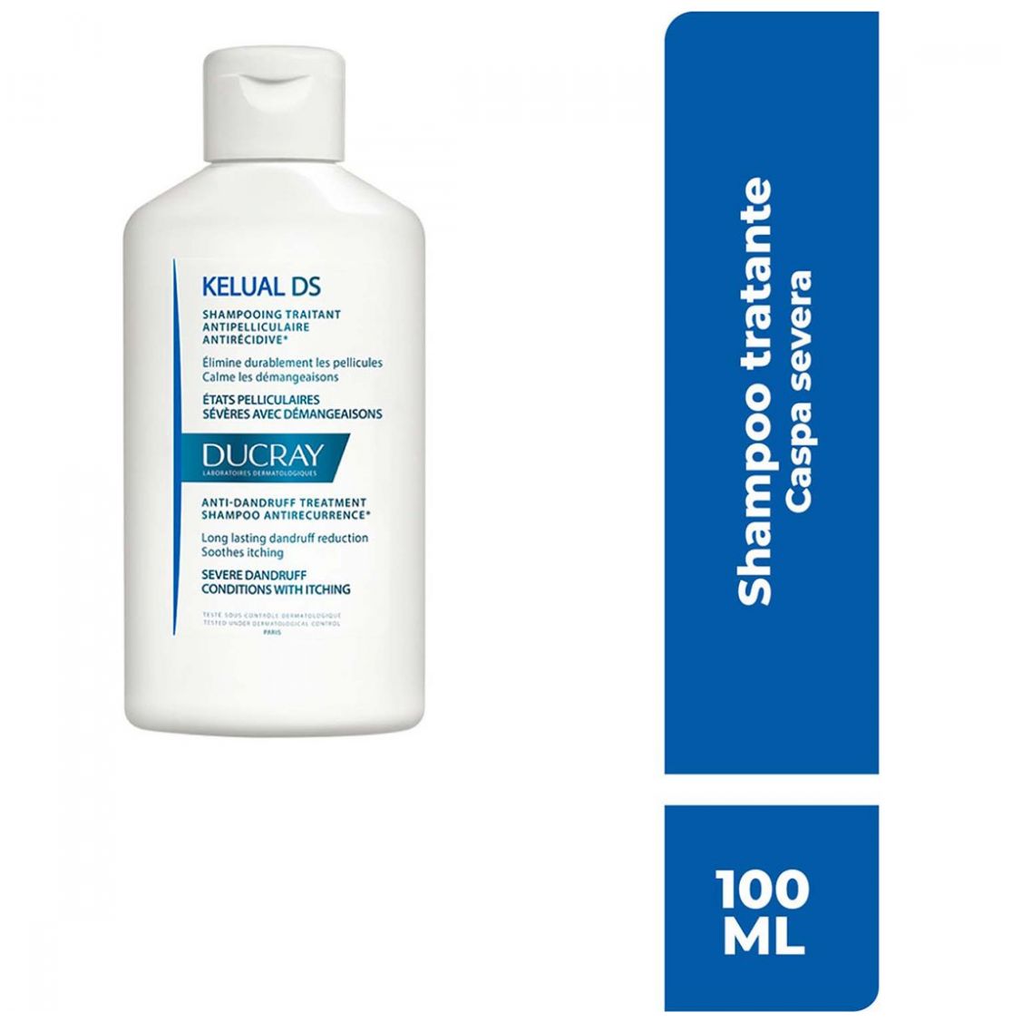 Ducray Kelual Ds Shampoo Auxiliar Tratante Anticaspa Caspa Severa 100Ml