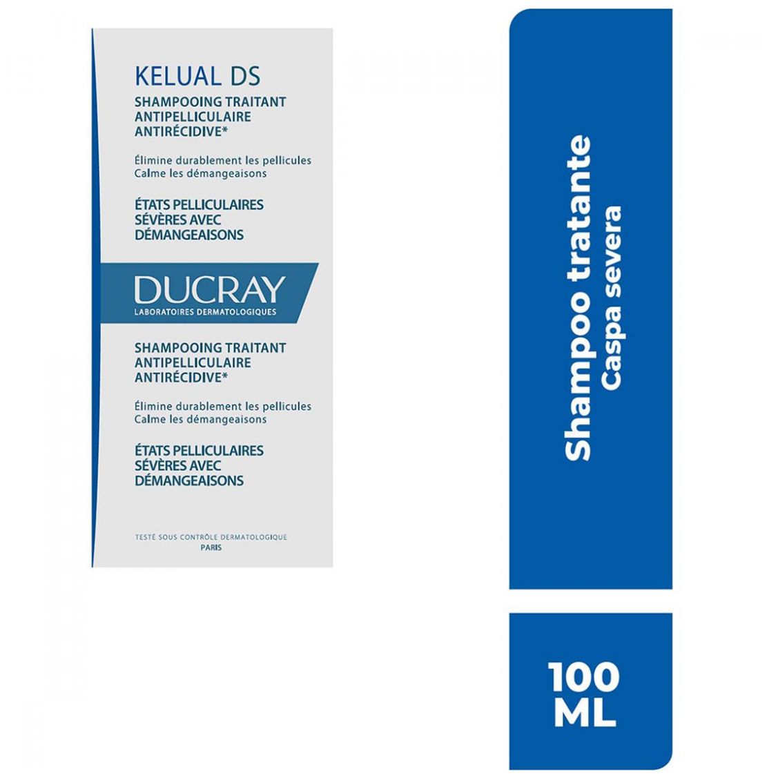 Ducray Kelual Ds Shampoo Auxiliar Tratante Anticaspa Caspa Severa 100Ml