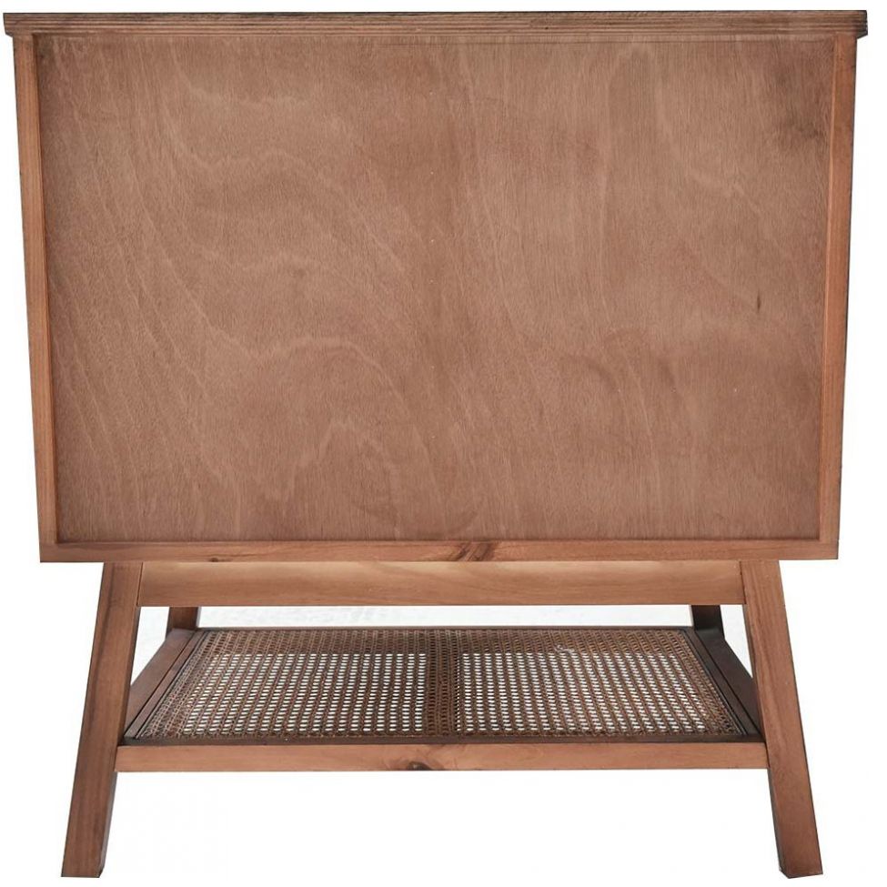 Gabinete de Bar Madera Y Ratán Castro Vintage Home