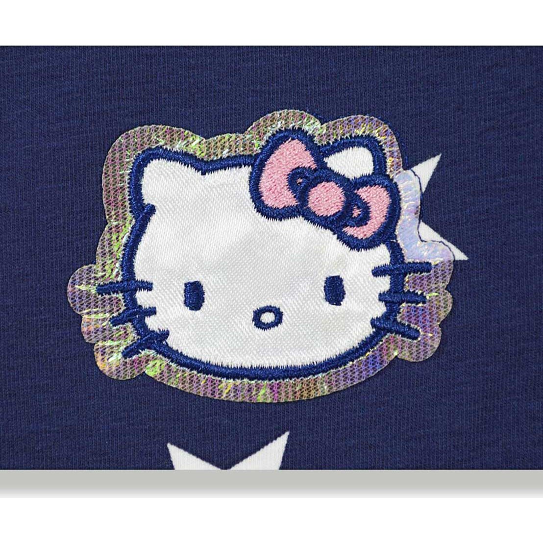 Vestido Manga Corta con Bordado Hello Kitty para Niña Modelo Ve17055