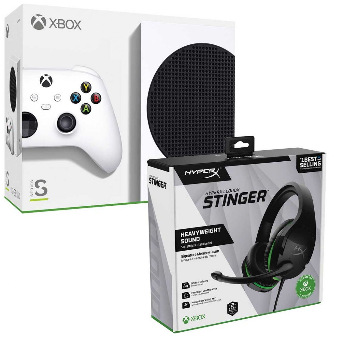 Consola Xbox Series S 512Gb + Hyperx Cloud Stinger