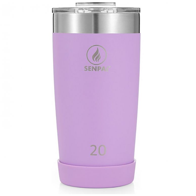Vaso de Acero Inoxidable Senpai 600 Ml 20 Oz Color Lila