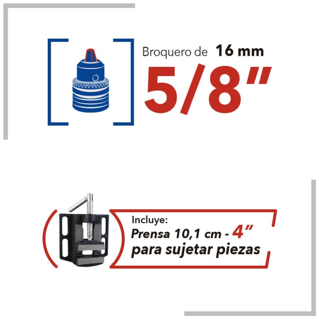 Taladro de Banco Motor 3/4 Hp Silverline