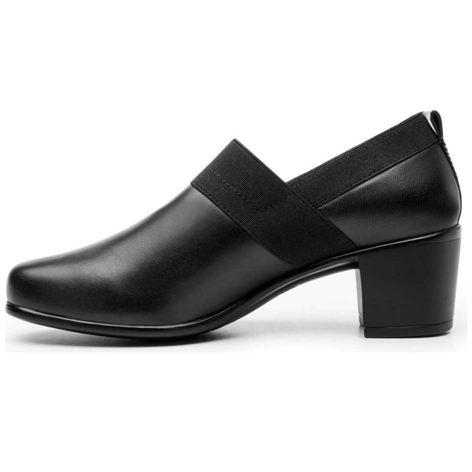 Shootie con Elástico Frontal para Mujer Color Negro Flexi