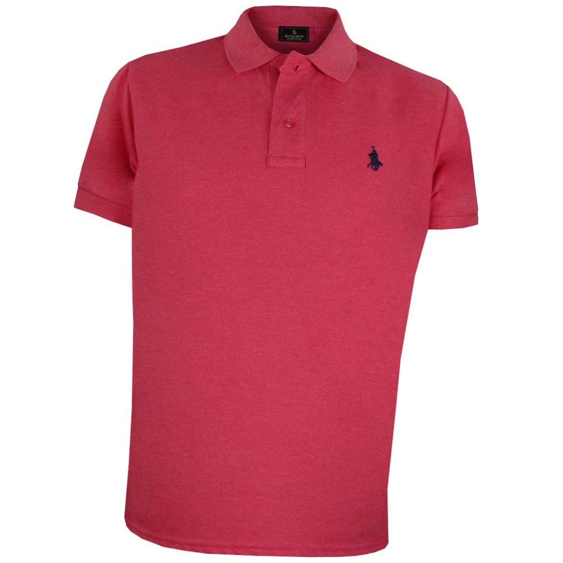 Playera Talla Plus Polo Manga Corta Jaspe Coral Rcb Polo Club Modelo Elo 104Bpcor para Hombre